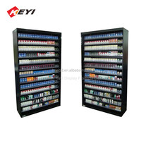 Vitrine à cigarettes en bois MDF avec serrure, logo personnalisé OEM et ODM, pour magasin de détail