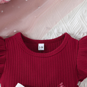 เสื้อผ้าเด็ก ชุดเดรสทรงเอ ระบายอากาศได้ดี แขนสั้น ขอบระบาย น่ารัก ลายดอกไม้ สำหรับฤดูร้อน ใส่ได้ทุกวัน สำหรับเด็กผู้หญิงตัวเล็ก - Product Image 3