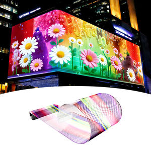 Pantalla de Visualización Holográfica 3D, Pantallas LED Flexibles Transparentes para Ventanas de Vidrio, Pantalla LED de Tamaño Personalizado, Película LED Flexible - Product Image 1