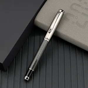 Высококачественная профессиональная ручка на заказ, шариковая ручка из углеродного волокна, роскошная гелевая ручка для VIP-клиентов