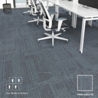 Tapis commercial à emboîtement en acrylique pelucheux à imprimé animal style chinois pour salle à manger, absorption acoustique, de l'Office de l'État de Genève