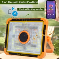 Altavoz Solar OTHC con Luz LED, Directo de Fábrica, OEM/ODM, Impermeable, Cinco Niveles de Atenuación, Recargable por USB, para Obras de Construcción
