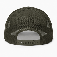 Casquette Trucker en Coton Sergé et Maille à 5 Panneaux Personnalisée OEM de Haute Qualité pour Adulte, Vente en Gros, Casquette de Sport à Visière Courbe avec Logo en Cuir