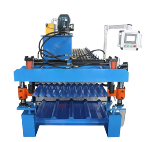 이중층 유약 타일 롤 성형기 골판지형 트라페조이드 지붕판 필수 모터 코어 - Product Image 1