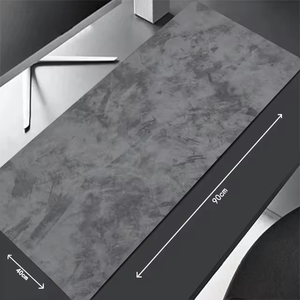 Alfombrillas de ratón para juegos grandes, personalizadas, XXL, color gris cemento, impermeables, con borde cosido, alfombrilla grande para escritorio, alfombrilla para ratón de computadora, gris - Product Image 6