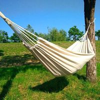 Hamac de camping en coton naturel bon marché, balançoire de patio, mobilier d'extérieur moderne, jardin, parc, chambre à coucher, salon