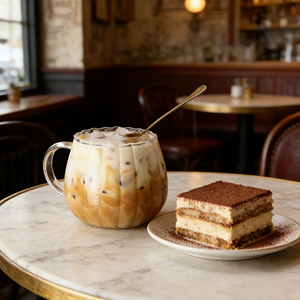 Tasses à café et soucoupes en gros – Tasses à café glacé colorées en verre avec poignée et soucoupe - Product Image 4