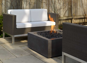 Corten Steel Gas Outdoor Fireplace <b>Fire</b> Pit Outdoor Gas <b>Fire</b> Pit - Product Image 5