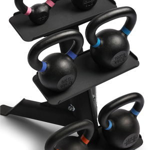 Equipo Profesional para Gimnasios Domésticos, Soporte de Almacenamiento para Pesas Rusas de Hierro Fundido de 3 Niveles con Logotipo Personalizado - Product Image 4