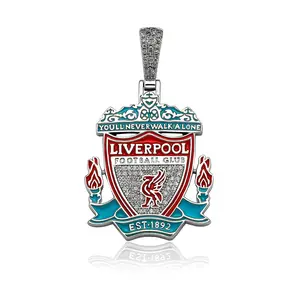 Collares personalizados con insignia para Fans del Club de fútbol del Liverpool, a la moda