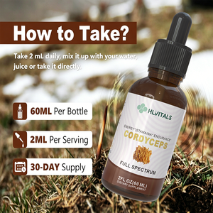 Extracto de Cordyceps Totalmente Natural en Gotas Líquidas con Hongo, Promueve la Energía y la Resistencia, Mejora la Vitalidad - Product Image 5