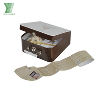 Emballage cadeau de luxe personnalisé en matériaux recyclés haut de gamme, avec poignée portable, pour petits jouets de dentition, style valise vintage