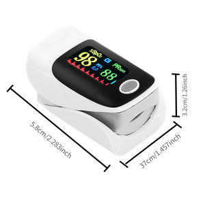 Oxímetro de Pulso Jziki com Display TFT <span class=keywords><strong>Monitor</strong></span> de Oxigênio no Sangue Azul Elétrico Certificado CE Garantia de 1 Ano Classe II - Product Image 4