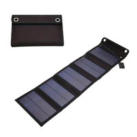 Panel Solar Plegable de 50W, Cargador Solar Monocristalino Portátil con 20% de Alta Eficiencia para Camping, RV y Suministro de Energía al Aire Libre