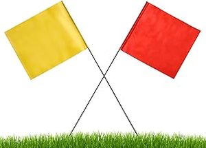 Banderas de Señalización de PVC de Color Sólido de 15.4 x 5 Pulgadas para Construcción y Servicios Públicos, Precio de Fábrica al por Mayor - Product Image 2