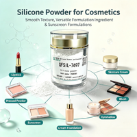 Poudre de silice de silicone sphérique hydrophobe, agent de contrôle du sébum pour rouge à lèvres mat, ingrédients cosmétiques de protection solaire, pureté 99% QIFU