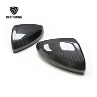 Cubierta de Espejo Retrovisor Delantero de Fibra de Carbono Seca, Tipo Adhesivo, para Audi A1/POLO 2019-2022, Piezas de Modificación Exterior