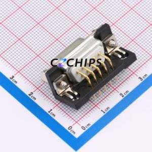 X0309FC2W2 D-Sub/VGA Connector Bent Lead Through Hole Connector Standard D-Sub Female 9P Right Angle Insert - Product Image 2