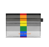 Greysexual Rainbow Slim Doppelseitig bedruckter Kartenhalter, tragbarer Kreditkartenhalter aus PU-Leder für Männer und Frauen