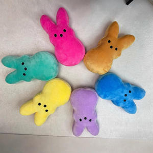 Osterhase Plüschtiere Niedliche Cartoon-Insta-Style Weiche Kuschelige Peeps Kaninchen Osterpuppe Deko Langohriger Hase Tierspielzeug - Product Image 6