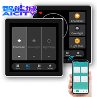 Module de rideau intelligent Sheng Qiong 2026, nouvelle génération, 240V 10A Zigbee, 3 gangs, 4 pouces, écran tactile LCD / Contrôle à distance via l'application Smart Life
