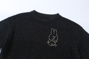 Comfortable Trendy Essential New Black Loose Fitting Casual Women's Round Neck Long Sleeved Sweater - Product Image 2