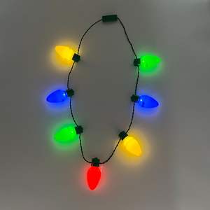 Led Natal Corda Lâmpada Iluminar Colorido Flash Colar Brilho Brinquedo - Product Image 5