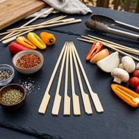 Brochettes à steak en bambou jetables 100% naturelles, longueur 15 cm, plus de 12 pièces, outils de barbecue en plein air, accessoires de camping, accessoires de barbecue