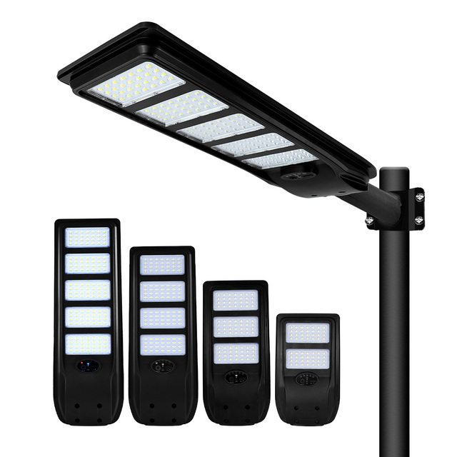 KCD Outdoor IP65 ABS 3 Eyes 5000 Lumens High Power LED 20w 30w 60w 200w 500w All in One Solar Street Light with Battery
