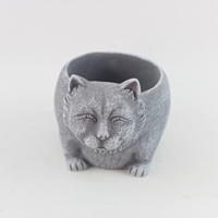 Pots à fleurs en ciment émaillé mat personnalisables en forme d'animaux pour la présentation de plantes d'intérieur/extérieur – Vente en gros
