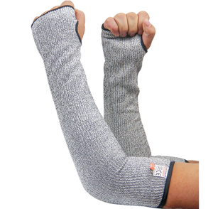 Manchons de protection résistants au feu et à la chaleur en coton perforé FR pour le jardinage, le soudage et le travail, avec poignets élastiques froncés - Product Image 1
