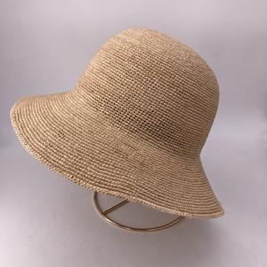 Sombrero de Rafia de Madagascar Personalizable, Estilo Crochet, para Mujer, Playa, Sol, Verano, Casual, Pesca y Viajes - Product Image 2