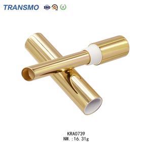 Luxury Metal Tube Lipstick Packaging Customize <b>Lip</b> <b>Balm</b> Lipstick <b>Container</b> Aluminium Golden Lipstick Tube - Product Image 3