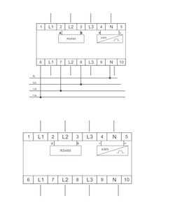 380V DIN Rail <span class=keywords><strong>มิเตอร์ไฟฟ้า</strong></span>ดิจิตอล3เฟส kph 7P เครื่องวัดพลังงานแอคทีฟ LCD แสดง3เฟส kWh 7P - Product Image 6