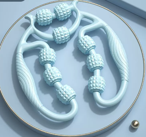 Masajeador Circular de piernas para mujer, abrazadera de rodillo de Yoga relajante de nueve ruedas para estiramiento muscular, herramienta de belleza corporal - Product Image 5