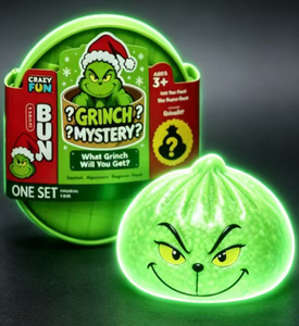 ของเล่นบีบตุ๊กตาสัตว์ประหลาดสีเขียวเรืองแสงในที่มืดสำหรับคริสต์มาส  TPR Squishy Dumpling ของเล่นบีบช้าๆ บรรเทาความเครียด  กล่องสุ่ม  ของขวัญขายส่ง - Product Image 1