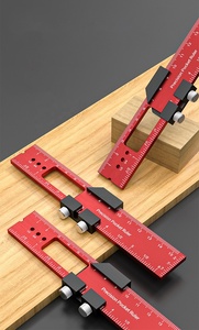 Règle de marquage de menuisier en alliage d'aluminium Règle d'angle 16/20/30cm Outil de mesure DIY - Product Image 3