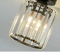 Luminaires décoratifs modernes, éclairage intérieur rond, luminaire de porche, plafonnier LED en cristal pour salon, balcon, entrée