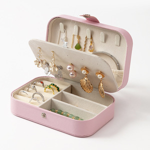 Scatola portagioie portatile elegante di lusso-organizzatore da viaggio (ordini all'ingrosso personalizzati) - Product Image 5