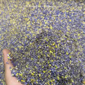 Kepatuhan grosir EU penghancur jumlah besar biru teratai kering dipotong potongan-potongan kecil santai untuk hukum pra-roll bahan organik herbal