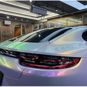 PET <strong>Colorful</strong> Gold Sky Pink Car Wrap <strong>Vinyl</strong> Magic Rainbow Gold Pink Green <strong>Vinyl</strong> Wrap Rolls For Car - Product Image 4