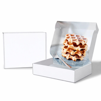 Boîte cadeau pliable à motif de biscuits aux pépites de chocolat, emballage alimentaire de qualité pour biscuits de boulangerie, collations et cadeaux de fête