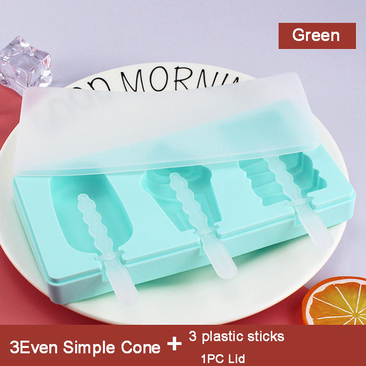 Ensemble de cône vert 3 même simple