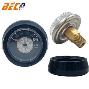 Manómetro <span class=keywords><strong>BECO</strong></span> de 36 mm con Carcasa de Plástico ABS y Manguera de Goma, Rosca de 1/8, 300 Bares, para Aparatos de Extinción de Incendios - Product Image 5