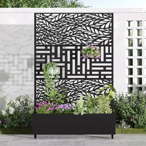 <span class=keywords><strong>Support</strong></span> <span class=keywords><strong>à</strong></span> fleurs décoratif d'extérieur, cloison d'extérieur, écran métallique, jardinière <span class=keywords><strong>à</strong></span> <span class=keywords><strong>roulettes</strong></span>, rainure de plantation <span class=keywords><strong>pour</strong></span> jardinage d'extérieur - Product Image 3