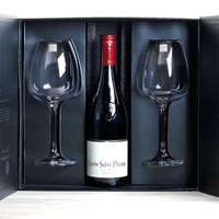 Vente en gros carton personnalisé bocal en verre Champagne Whisky Vin petite boîte d'emballage cadeau avec insert en mousse