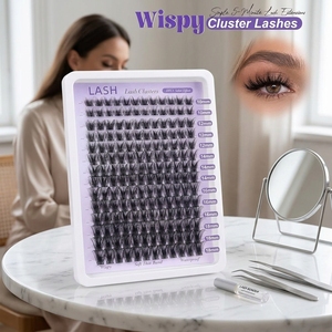 <span class=keywords><strong>Cils</strong></span> en grappes naturels épais à succès, 10-18mm, <span class=keywords><strong>cils</strong></span> segmentés pour un effet salon DIY, kit de <span class=keywords><strong>cils</strong></span> personnels en fibres douces, faciles à poser - Product Image 5