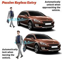 Alarmes de voiture intelligentes avec écran LCD, démarrage à distance, entrée sans clé, contrôle par application PKE, système d'alarme de sécurité pour un contrôle facile du démarrage/arrêt