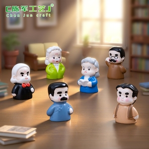 นักเขียนชื่อดังด้านไมโครแลนด์สเคป หลู่ซุน และเฉินตู่ซิ่ว ของตกแต่ง DIY ขนาดเล็กสำหรับตั้งโต๊ะ - Product Image 1