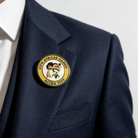 Ensemble de médailles personnalisées pour récompenses d'entreprise, badge de reconnaissance professionnelle en émail dur avec ruban pour les cadeaux de réunion annuelle des employés